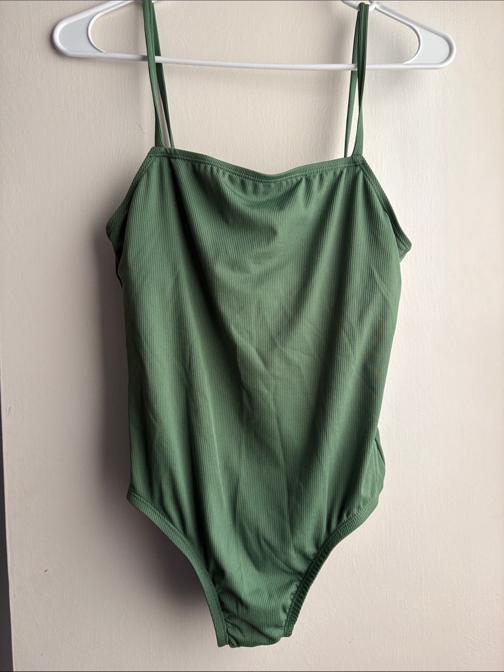 Sea Angel Green Ribbed One-Piece Swimsuit MD